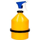 Pulvérisateur, tôle d'acier, jaune, 2 l, Ø 190 x H 345 mm, embout de pompage avec buse réglable