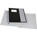 Pupitre Biella Pronto, pour DIN A4, numérique 1-12, L 330 x l 280 x H 32 mm, vinyle, noir
