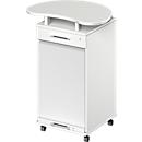 Pupitre mobile TETRIS WOOD - L 822 x P 580 x H 1118 mm - blanc - notre marque Schäfer Shop Genius