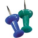 Pushpins in diverse keuren