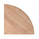 Quarter circle 90° TOPAS LINE, walnut/silver