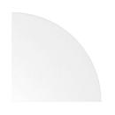 Quarter circle 90° TOPAS LINE, white/white