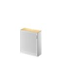 Querrollladenschrank TETRIS SOLID, 3 OH, B 1000 mm, inkl. 19 mm Abdeckplatte, Ahorn-Dekor/weißalu/weißalu