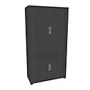 Querrollladenschrank, zweiteilig, B 1000 mm, 5 OH, graphit