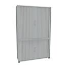 Querrollladenschrank, zweiteilig, B 1200 mm, 5 OH, lichtgrau