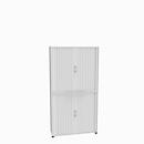 Querrollladenschrank, zweiteilig, B 1200 mm, 6 OH, weiß