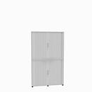 Querrollladenschrank, zweiteilig, B 1350 mm, 6 OH, weiß