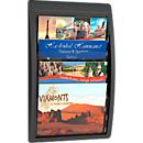 Quickfit brochure wall holder, DIN A4 crosswise, black