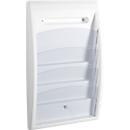 Quickfit brochure wall holder, DIN A4 crosswise, white