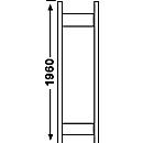 R 3000 shelving system, frame, W 60 x D 600 x H 1960 mm