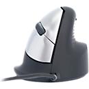 R-Go Tools Vertikalmaus HE Break, kabelgebunden, Pausenindikator, USB-Anschluss, schwarz, Größe M, 5 Tasten, für Rechtshänder