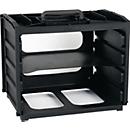 RAACO Sortimentskastentresor, B 376 x T 310 x H 265 mm, 4 Fächer, Polypropylen, ohne Sortimentskästen