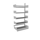 Rack and pinion shelving Variabo, add-on module, one-sided, shelf depth 400 mm, 1000 x 2000 mm