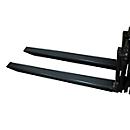 Rallonge de fourche, L 1600 x l. 125 x 45 mm, noir