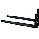 Rallonge de fourche, L 1800 x l. 100 x 45 mm, noir