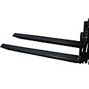 Rallonge de fourche, L 2000 x l. 120 x 40 mm, noir