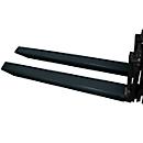 Rallonge de fourche, L 2000 x l. 150 x 70 mm, noir