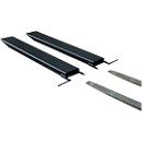 Rallonge de fourche pour machines de manutention, version ouverte, L 1600 x l. 120 x 40 mm, noir