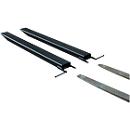 Rallonge de fourche pour machines de manutention, version ouverte, L 1600 x l. 80 x 40 mm, noir