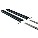 Rallonge de fourche pour machines de manutention, version ouverte, L 2000 x l. 120 x 40 mm, noir