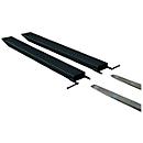 Rallonge de fourche pour machines de manutention, version ouverte, L 2000 x l. 120 x 50 mm, noir