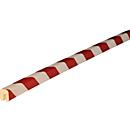 Randbeschermprofiel type G, m1, wit/rood