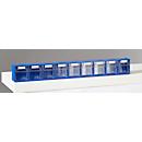 Rangement pour petits objets MultiStore, taille 9, L 600 x P 51 x H 77 mm, volume 0,9 l, empilable, polystyrène, bleu/transp.