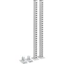Rasterrohrpaar Treston, für TED-Arbeitstische, bis 90 kg, B 70 x T 100 x H 997 mm, Stahl, hellgrau