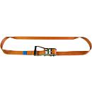 Ratchet lashing strap, 25mm strap width, one-piece, 6 m