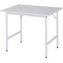 Rau ESD-werktafel Jerry, handmatig in hoogte verstelbaar, 28 mm spaanplaat met melamine coating, tot 300 kg, B 1000 x D 800 x H 800-850 mm, lichtgrijs