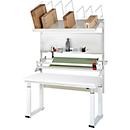 Rau inpaktafelsysteem 05 Werkbank serie adlatus 600, B 1500 x D 900 x H 740-1140 mm, HPL blad, tot 600 kg