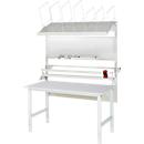 Rau Packtischsystem 05 Arbeitstisch-Serie Tom, B 1500 x T 800 x H 760-1080 mm, Melamin-Platte, bis 500 kg