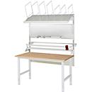 Rau Packtischsystem 05 Arbeitstisch-Serie Tom, B 2000 x T 1000 x H 760-1080 mm, Buche-Massivholzplatte, bis 500 kg