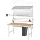 Rau Packtischsystem 06 Arbeitstisch-Serie Tom, B 2000 x T 1000 x H 760-1080 mm, Buche-Massivholzplatte, bis 500 kg