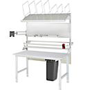 Rau Packtischsystem 06 Arbeitstisch-Serie Tom, B 2000 x T 800 x H 760-1080 mm, Melamin-Platte, bis 500 kg