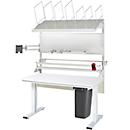 Rau verpakkingstafelsysteem 06 Werktafel serie adlatus 300, B 1500 x D 1000 x H 720-1120 mm, melamine blad, tot 300 kg