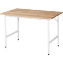 RAU work table, beech table top, 1250 x 1000 x 800-850 mm