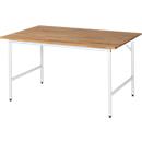 RAU work table, beech table top, 1500 x 800 x 800-850 mm