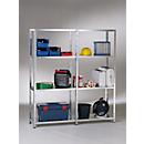 Rayonnage à emboîter - l. 2200 x P 500 x H 1800 mm - capacité de charge 85 kg - galvanisé