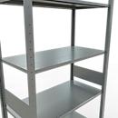 Rayonnage à emboîter MULTIplus150 - utilisable des 2 côtés - module de base - l. 1000 x P 500 x H 3000 mm - 7 étagères - capacité de charge par étagère 150 kg - renforcé par des traverses de longueur - acier - galvanisé