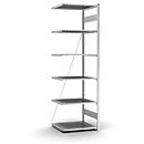 Rayonnage à emboîter Orion Plus - module d'extension - l. 750 x P 600 x H 2500 mm - 6 étagères - capacité de charge par étagère 125 kg - galvanisé