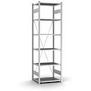 Rayonnage à emboîter Orion Plus - module de base - l. 750 x P 500 x H 2500 mm - 6 étagères - capacité de charge par étagère 125 kg - galvanisé
