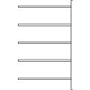 Rayonnage à étagères R3000 SSI Schäfer, Rayonnage d’extension, 5 tablettes galvanisées, profondeur 600 mm, cap. du compartiment 150 kg, l. 1345/1315 x H 1960 mm