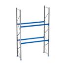 Rayonnage à palettes PR 600, module de base, H 4700 mm, max. 1000 kg, 2 traverses