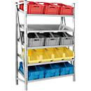 Rayonnage complet R 7000, 5 niveaux d'inclinaison, P 500 x l. 1283 mm