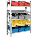 Rayonnage complet R 7000, 5 niveaux d'inclinaison, P 800 x l. 995 mm