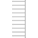 Rayonnage d’extension R 3000, 10 étagères, l. 1025 mm x P 800 mm, étagères laquées