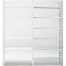 Rayonnage d’extension R 3000, 6 tablettes, l. 1025 mm x P 400 mm, étagères galvanisées