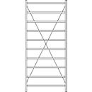 Rayonnage de base R 3000, 10 étagères, l. 1345 mm x P 400 mm, étagères laquées