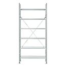 Rayonnage de base R 3000, 6 tablettes, l. 1055 mm x P 300 mm, étagères galvanisées